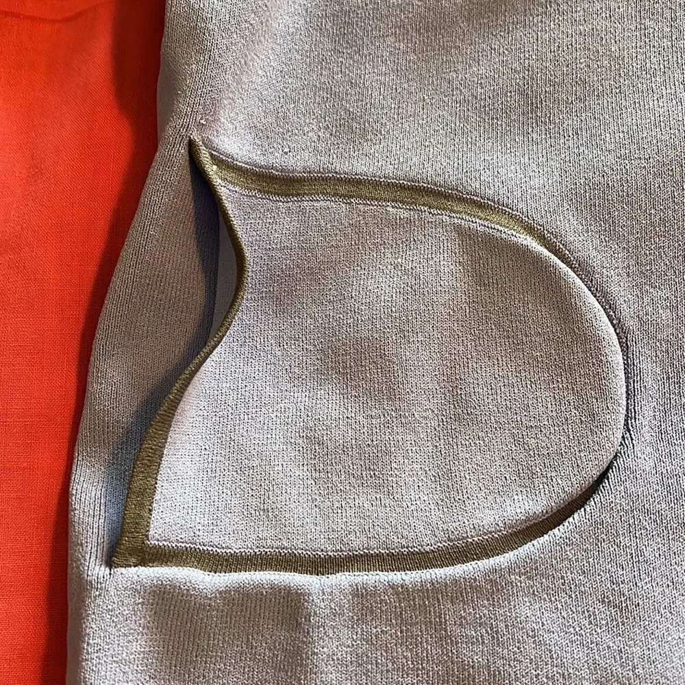 JAMIE SADOCK blue periwinkle golf jacket. Gray trim with silver - Picture 7 of 10